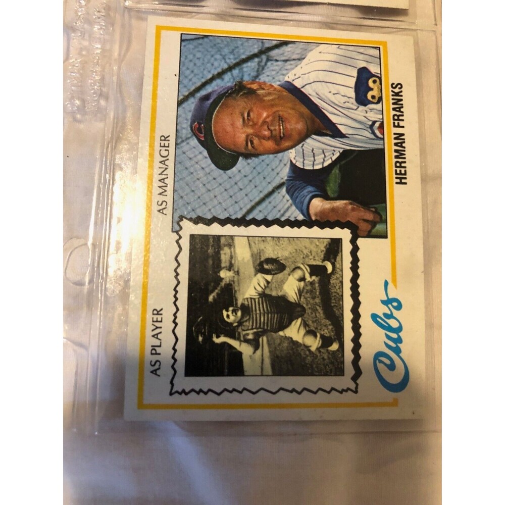 1978 Topps Herman Franks Manager Chicago Cubs Card # 234 MLB NMT